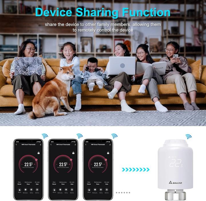 Produktbild Salcar 3 x Heizkörperthermostat TRV603