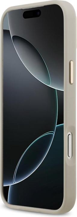 Actual product image Lacoste Champs Elysees Gold Logo MagSafe case for iPhone 17 Pro Max taupe (Apple iPhone 17 Pro Max)