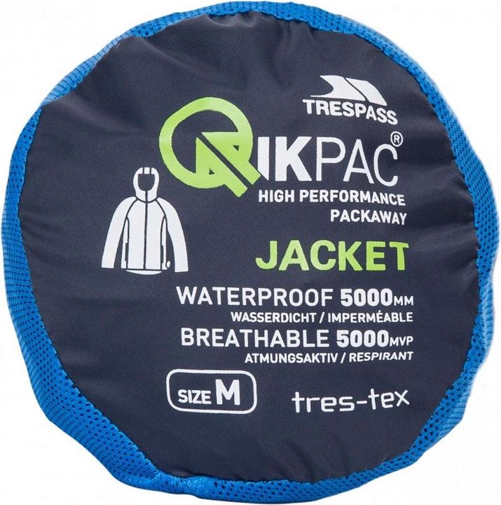 Produktbild Trespass QIKPAC X Unisex Shell Jacke (M)