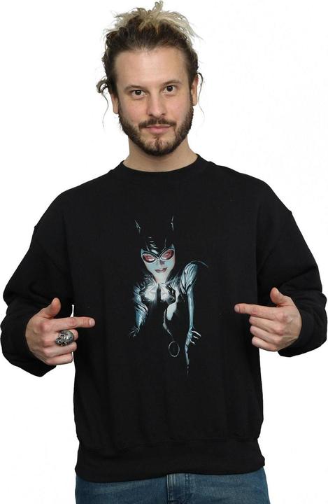Actual product image Mens Batman Alex Ross Catwoman Cotton Sweatshirt (5XL)