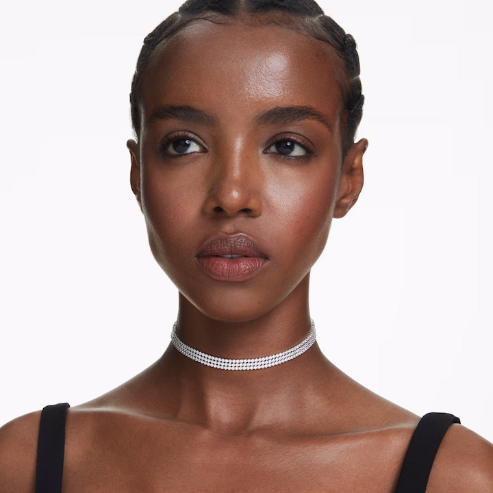 Produktbild Swarovski Matrix Tennis Choker Rundschliff Weiss (Swarovski Metall)