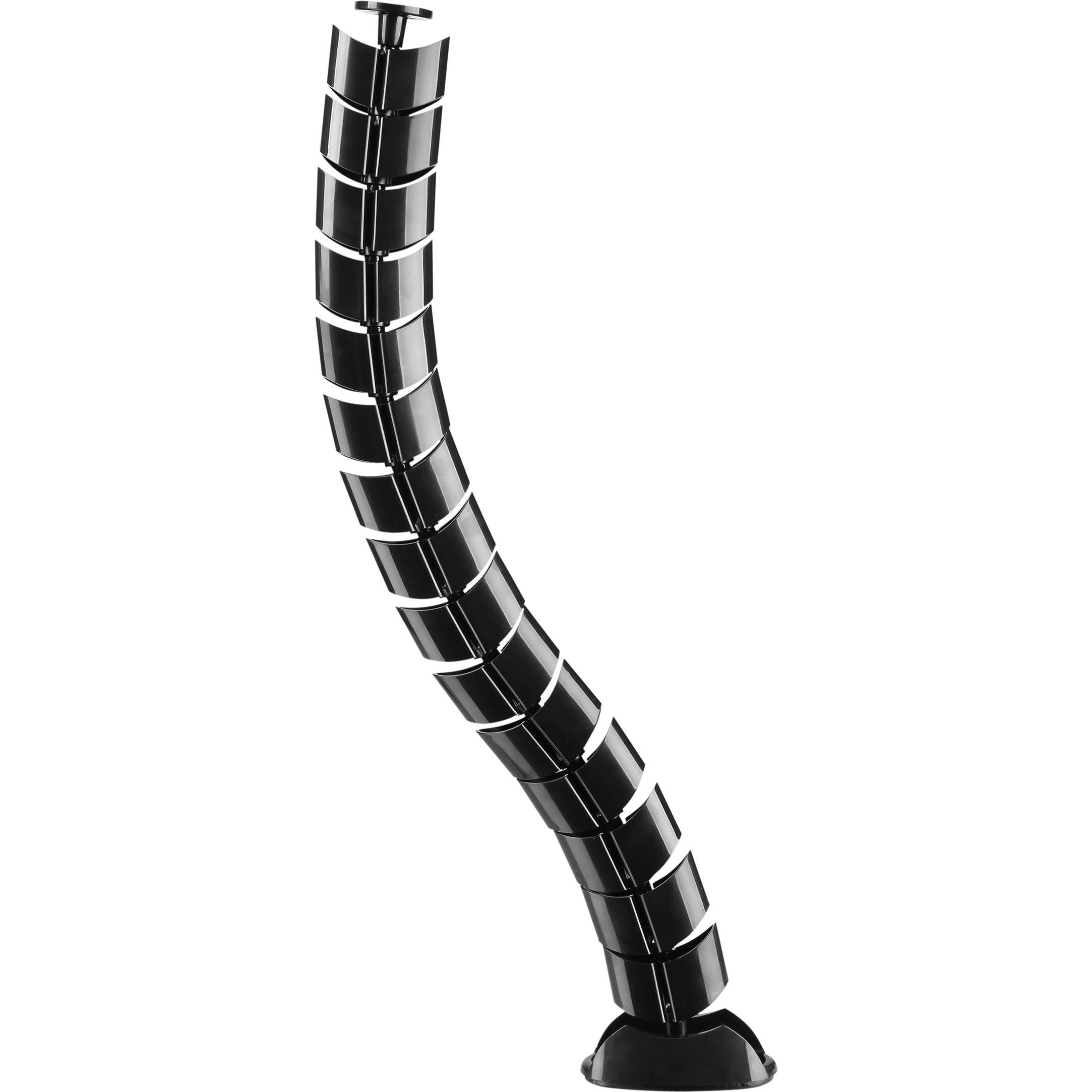 equip, Kabelschutz + Kabelführung, Doppel-Kabelführung 73cm für Untertischmontage schwarz (Kabelkanal, 63 mm)
