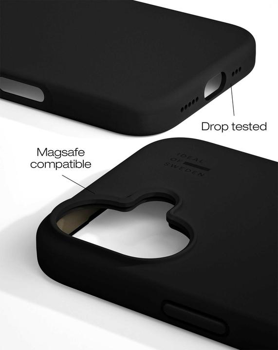 Produktbild iDeal Of Sweden Designer Magsafe Silicone-Cover Black (Apple iPhone 16 Plus)