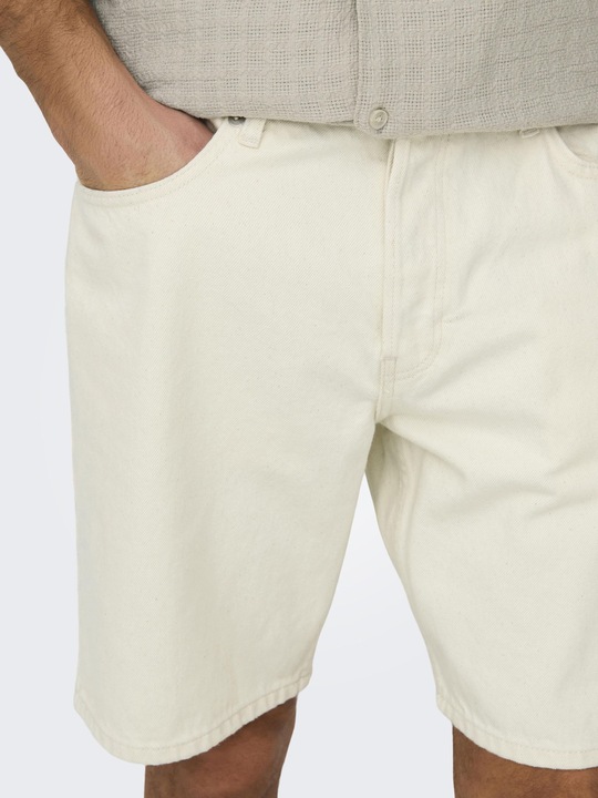 Image du produit Only & Sons Onsedge Ecru 2044 Pim Dnm Shorts Noos (M)