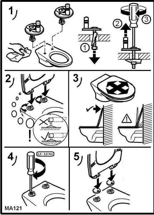 Actual product image Hamberger Toilet seat Tube SoftClose Premium