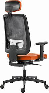 Actual product image Powerton ERGO LUCIE Ergonomic office chair, orangeColours (42 - 53.50 cm)
