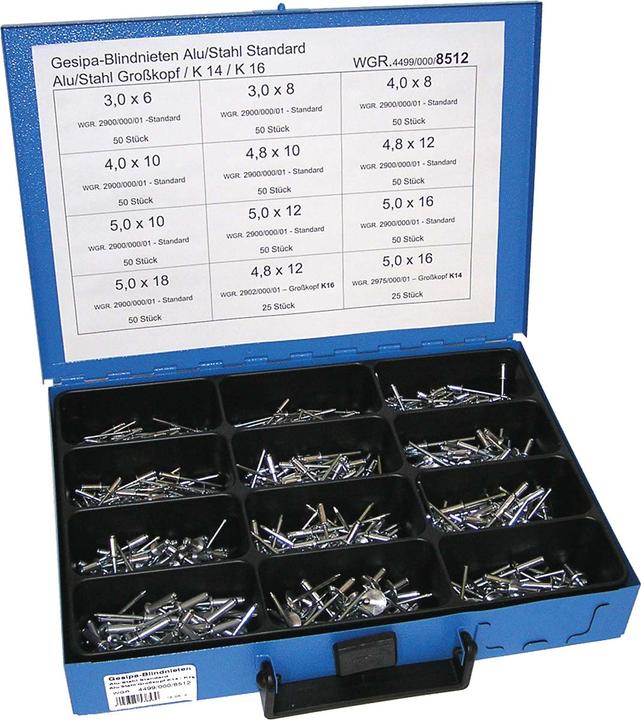Dresselhaus Blindklinknagels aluminium/staal