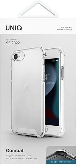 Actual product image Uniq CASE for iPhone SE 2022/SE 2020/7/8 white/Blanc white (Apple iPhone 7, Apple iPhone 8)