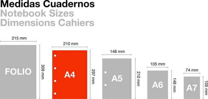 Actual product image Miquelrius Emotions Notebook (A4, Checked, Hardcover)