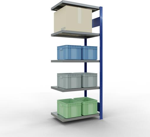 Actual product image Schulte Lagertechnik MULTIplus250 boltless add-on bay system with length bolts