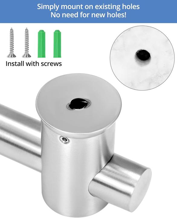 Produktbild Qwork Duschstange mit flexibler Duschkopfhalterung