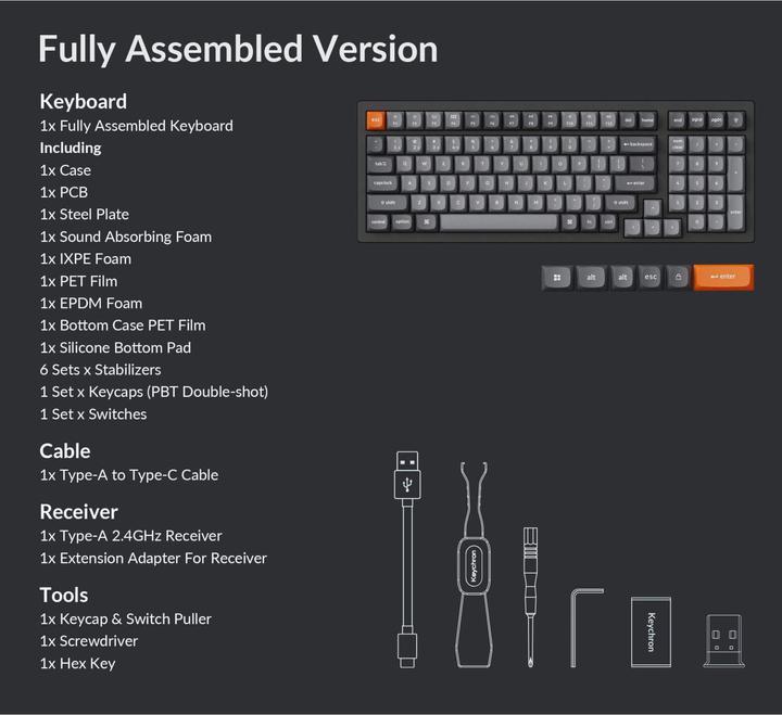 Image du produit Keychron K4 Max (US, Filaire, Sans fil)
