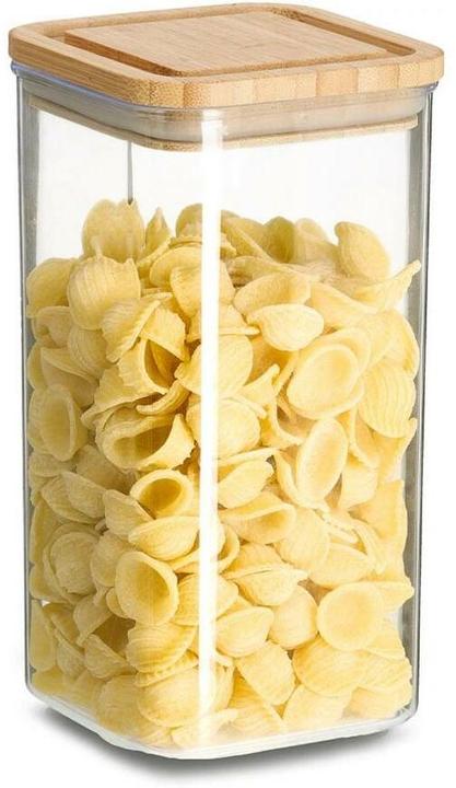 Actual product image Zeller Present Storage jar w. bamboo lid, 1200 ml, plastic (1.20 l)