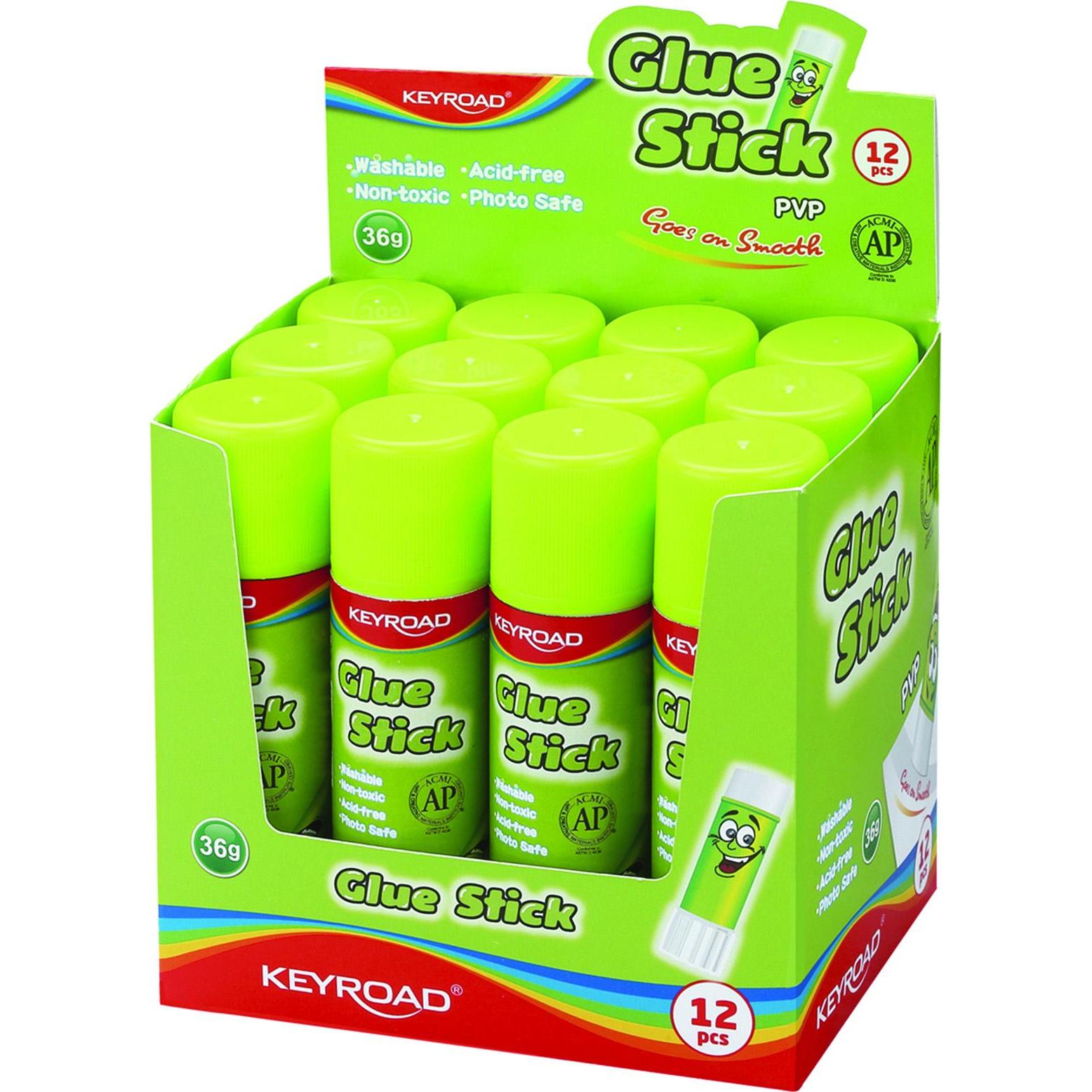 Keyroad, Colla stick, Colla in stick, pvp, 36g, confezionata in espositore