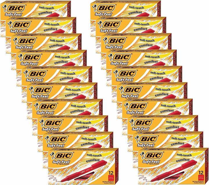 Immagine prodotto Bic 837399 Biro retrattile a clip (e) (Rosso, 12x)