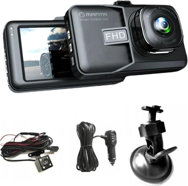 Produktbild Manta DVR504F DUO Black (Akku, Full HD)