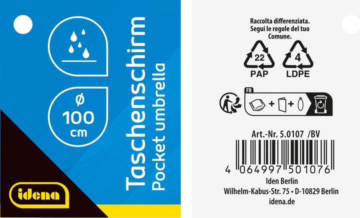 Produktbild Idena Taschenregenschirm