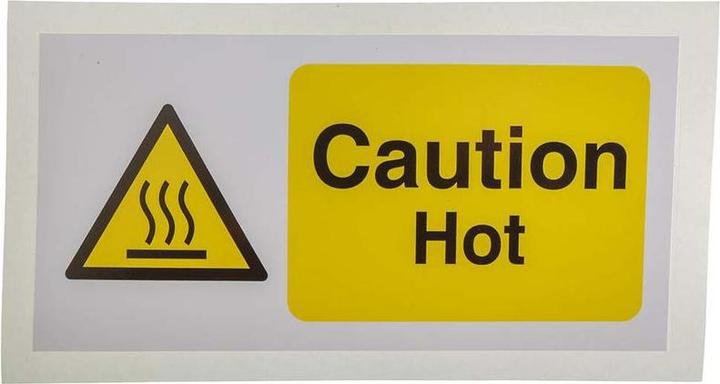 Image du produit RS PRO Caution Hot Label, 200x150mm