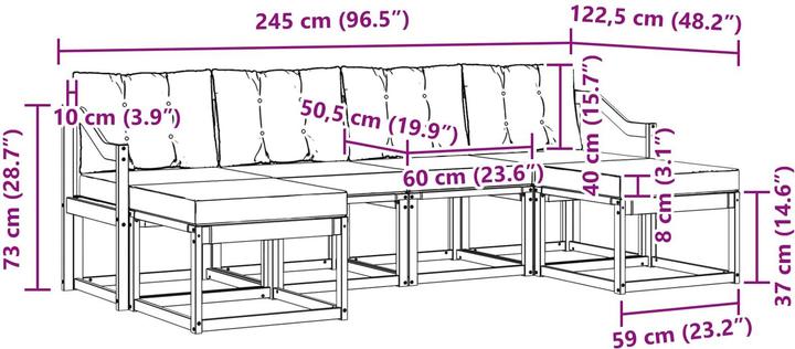 Produktbild vidaXL Outdoor-Sofa