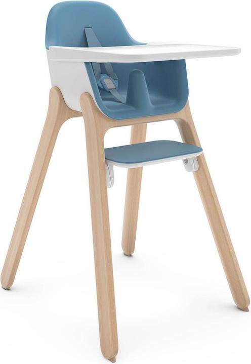 Produktbild Uppababy Ciro Caleb - Hochstuhl - Blau - Holz - Verstellbarer Fussstütze - entfernbarer Esstisch (Hochstuhl)
