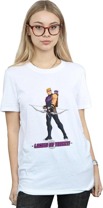 Image du produit Hawkeye s WomensLadies Locked On Target Boyfriend TShirt (XXL)