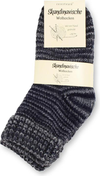 Produktbild Normani 2 Paar Skandinavische Wollsocken mit Umschlag (2er Pack, 39 - 42)