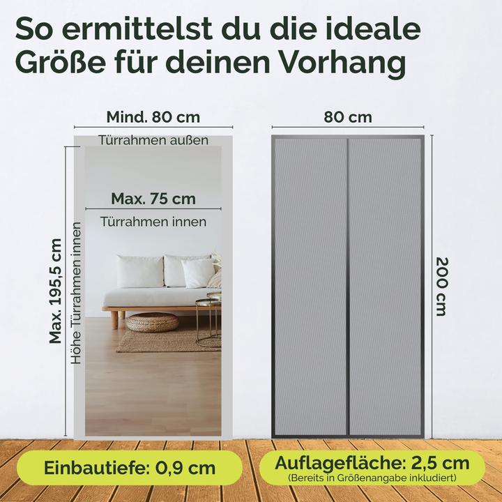 Produktbild Nematek Fliegengitter Magnetvorhang (80 x 200 cm)