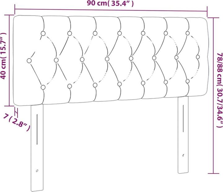Produktbild vidaXL Jasmine (90 x 7 x 88 cm)