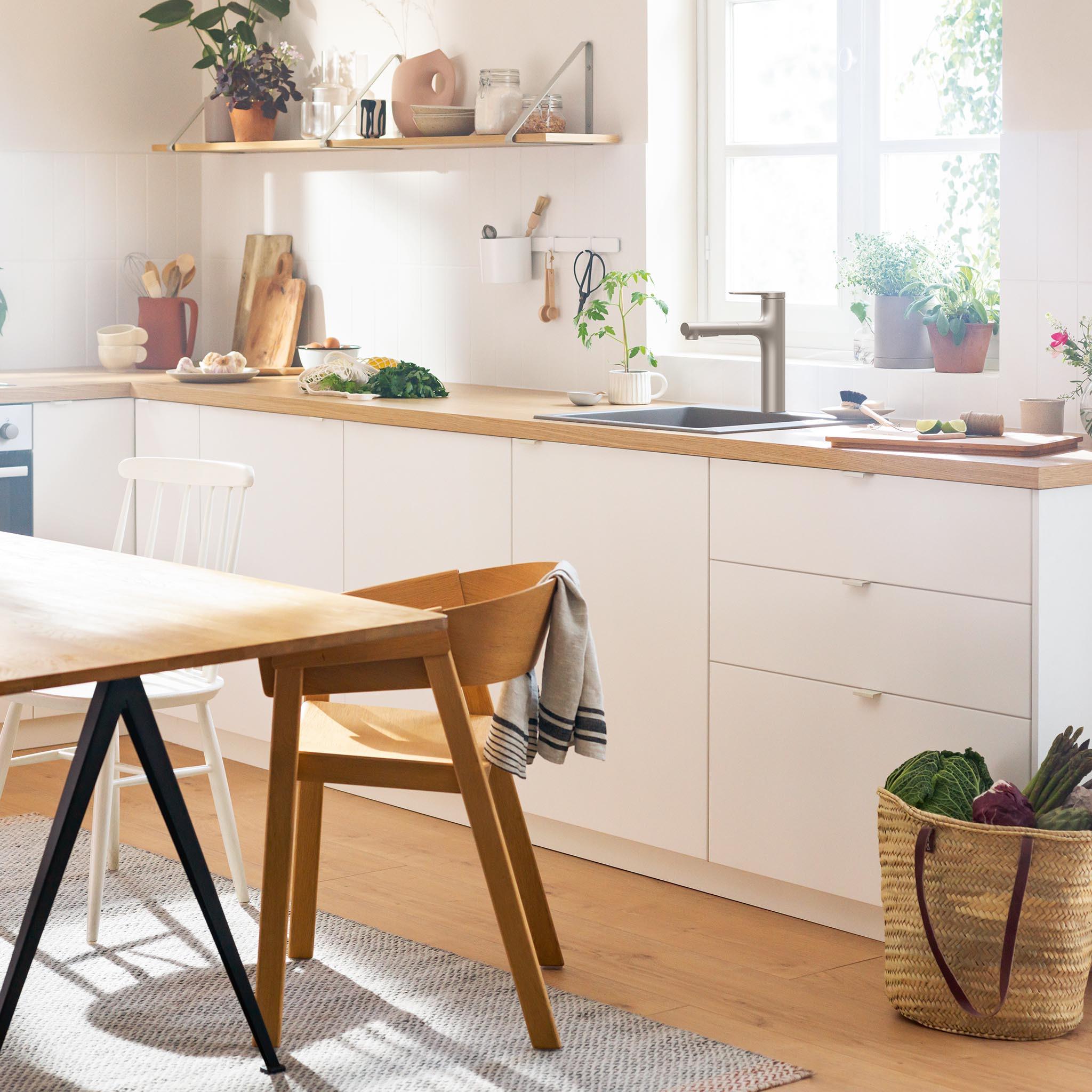 Thumbnail - hansgrohe, Küchenarmatur, HG Einhebel-Spültischmischer Zesis M33 160 Ausziehbrause 2 jet Edelstahl-Optik