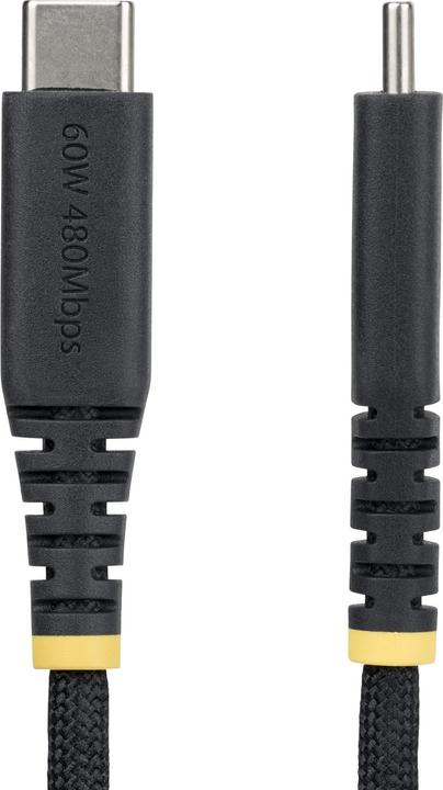 Produktbild StarTech .com USB2CC2MNCBR, 2 m, USB C, USB C, USB 2.0, 0,48 Gbit/s, Schwarz (2 m, USB 2.0, 60 W)
