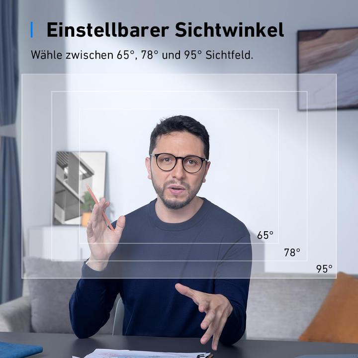 Actual product image Anker 4K Webcam mit KI-Autofokus & Geräuschunterdrückung (12 Mpx)