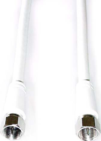 Actual product image E+P FA 75 7.5m F plug F plug White Coaxial Cable (85 dB, Antenna cable)