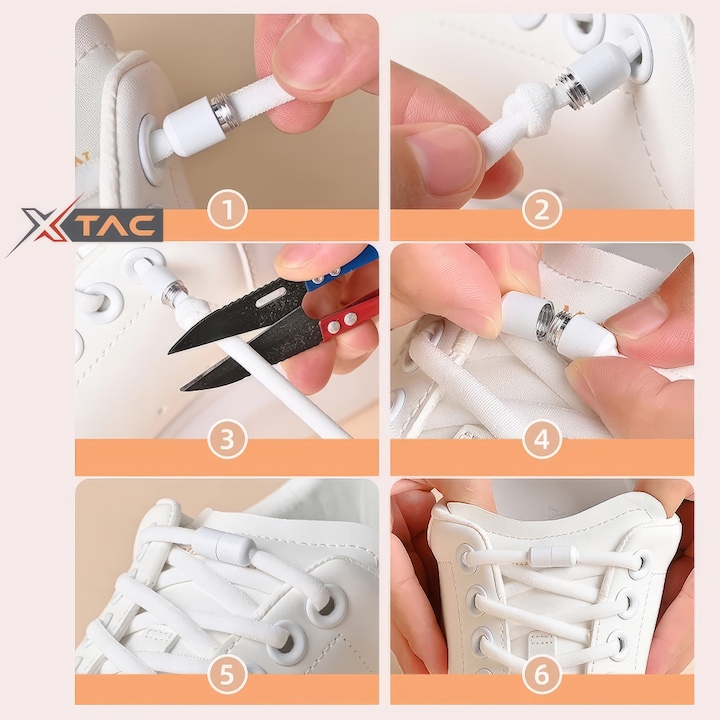 Image du produit X-Tac Lacets élastiques X-Style (100 cm)
