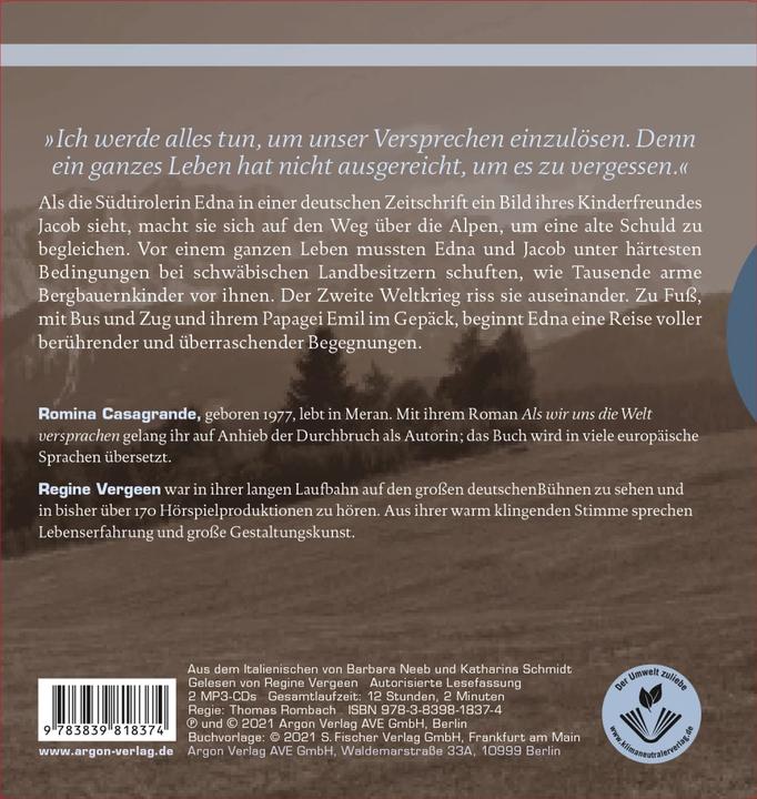 Actual product image When we promised ourselves the world (Katharina Schmidt, Regine Vergeen, Romana Casagrande, Barbara Neeb, German)