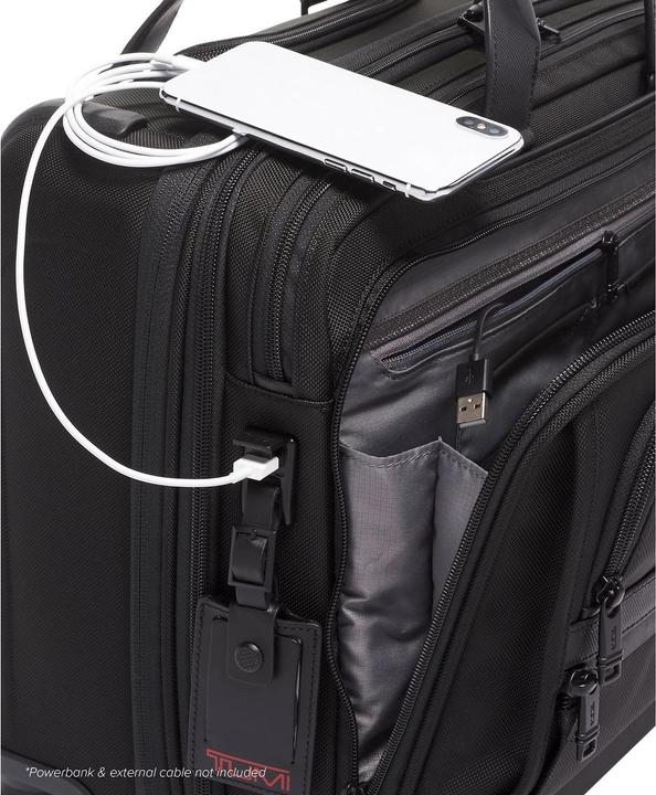 Actual product image Tumi Alpha 3 Deluxe 4-Wheel Laptop Case Brief