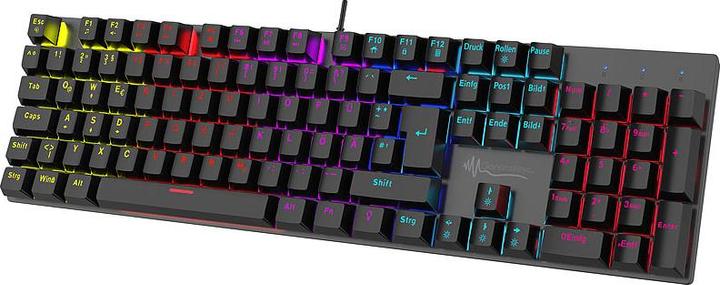 Produktbild GeneralKeys Mechanische Metall-Gaming-Tastatur, RGB-Licht, Anti-Ghosting, IP45 (DE, Kabelgebunden)