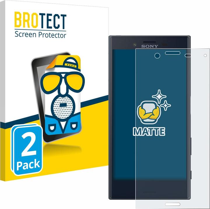 Actual product image BROTECT Anti-glare screen protector matt (2 Piece, Sony Xperia X Compact)