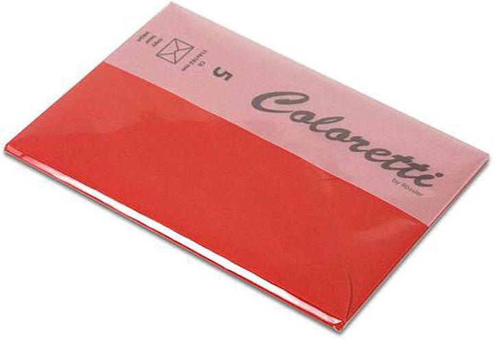Actual product image Magni 220705526 - Coloretti envelopes, 80 g/m², DIN C6, corn poppy, 5 pcs. (C6, 5 x)