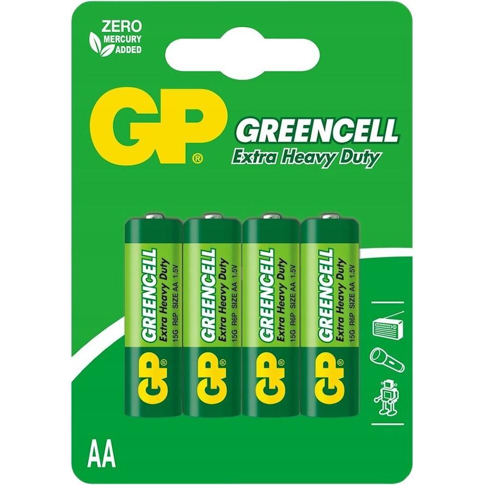 GP Batteries ELEMENTO (GP15G R6) (4 pz., AA), Batterie + pile