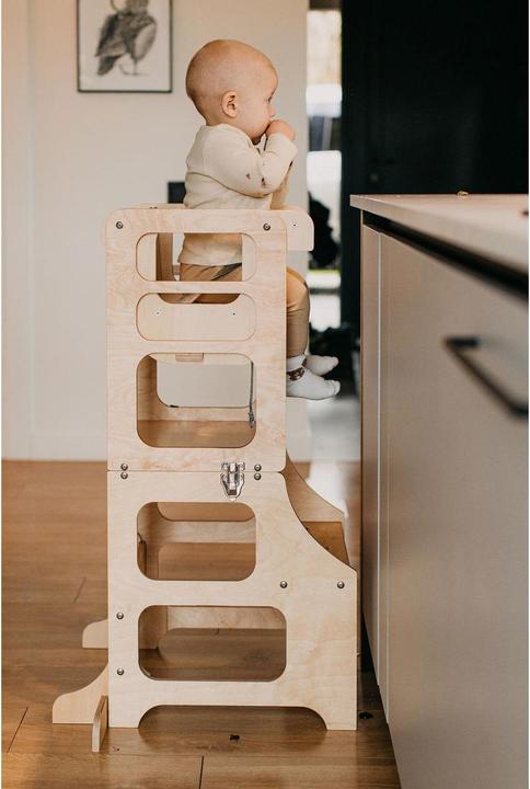 Image du produit Duck Woodworks klappbarer Lernturm und Hochstuhl