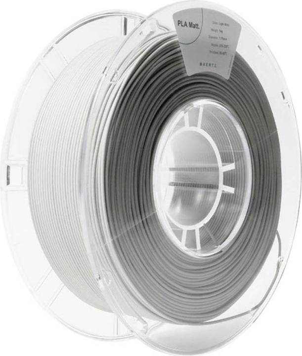 Maertz PLA Matt Light Grey 1,75 mm 1.000 g (PLA, 1.75 mm, 1000 g, Grey)