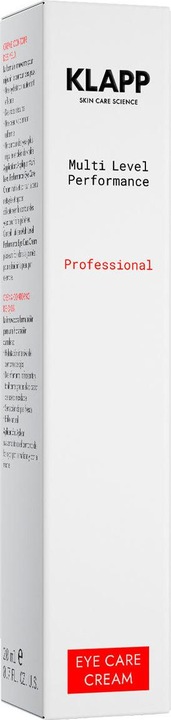 Actual product image Klapp Hyaluronic Multi Level Performance Triple Action Moisture Eye Care (Crème, 20 ml, Day + Night)