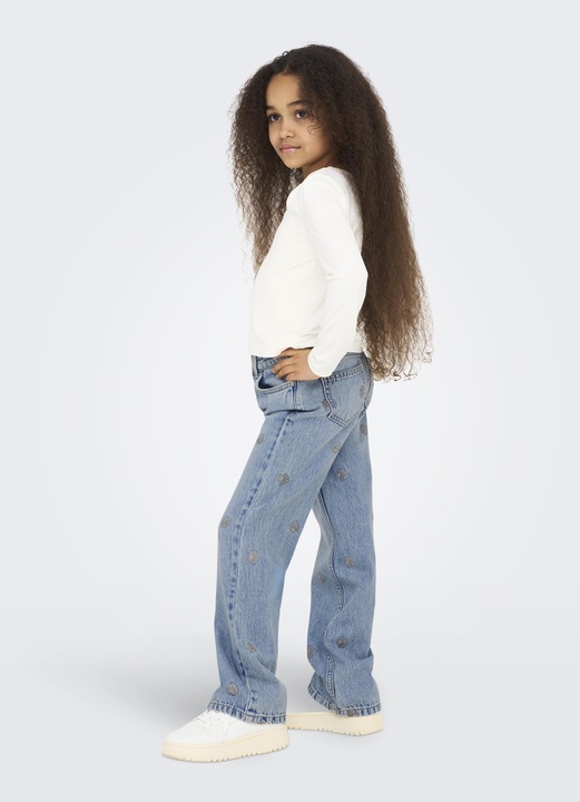 Actual product image Only KOGJUICY Hohe Taille Weiter Beinschnitt Jeans Jeans mit weitem Bein (158)