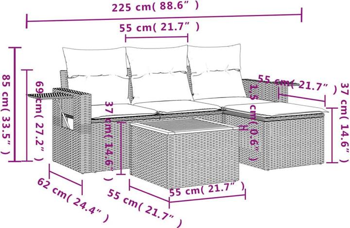 Produktbild vidaXL Rosalia