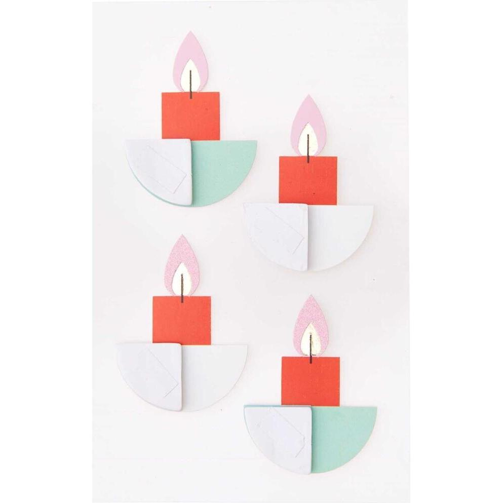 Rico Design, Sticker, Wabenpapierstick.Merry Christmas.300188