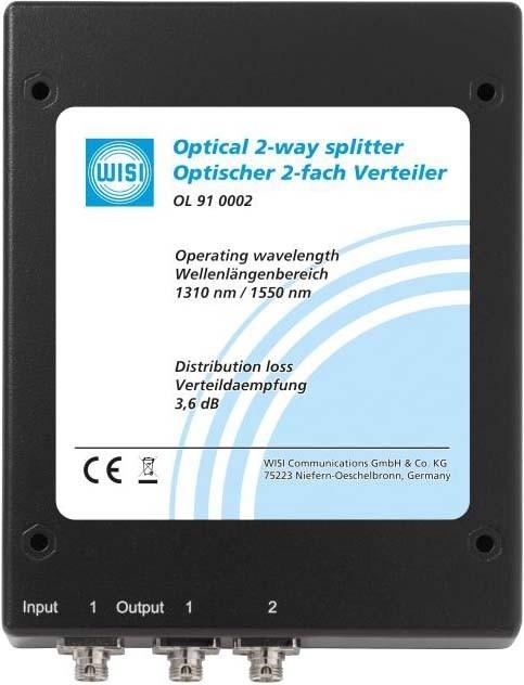 Produktbild WISI 74391 - Kabelsplitter - Schwarz - FC/PC - 114 mm - 20 mm - 157 mm (Kabel)