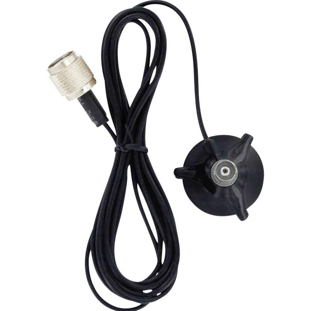 Albrecht Supporto magnetico Mini base magnetica con connessione TNC (su base e cavo) 6678, Accessori per walkie talkie