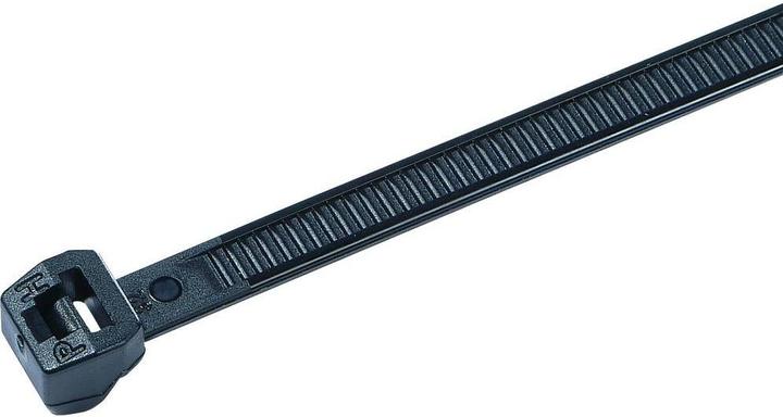 Actual product image HellermannTyton Cable tie external serrated x25 flame retardant white (Plastic cable ties, 100 mm, 100 pcs.)