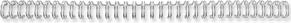 Actual product image Fellowes Wire comb 6mm, 34 loops, silver, 100 pcs.
