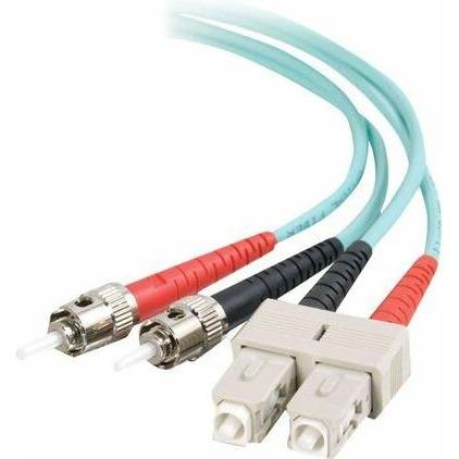 C2G SC-ST 10Gb 50/125 OM3 Duplex Multimode PVC Fiber Optic Cable (LSZH) (1 m), Netzwerkkabel